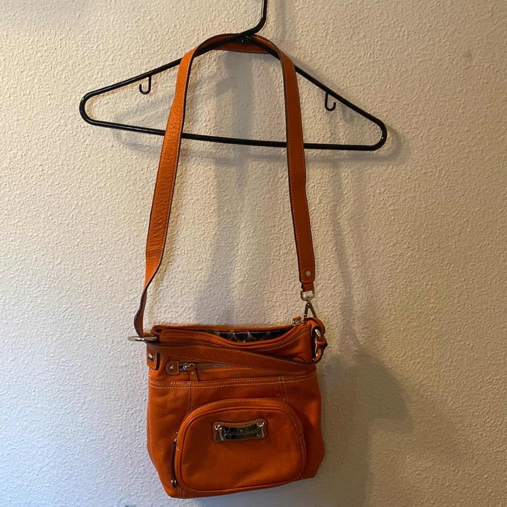 Sophia Caperelli orange crossbody bag